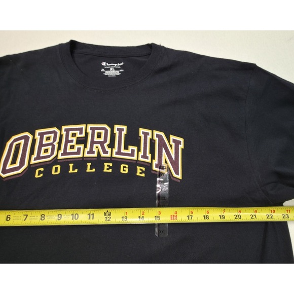 New Oberlin College Shirt TShirt Mens XL Champion Black - Picture 4 of 7